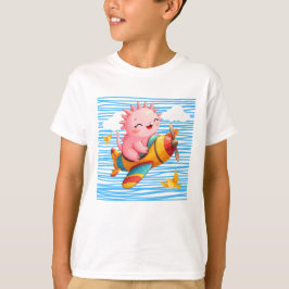 Axolotl Flugzeug T-Shirt