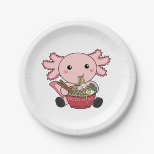 Axolotl Food Ramen Japanese Food Kawaii Animals Po Pappteller
