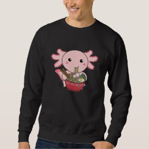 Axolotl Food Ramen Japanisch Food Kawaii Tiere Sweatshirt