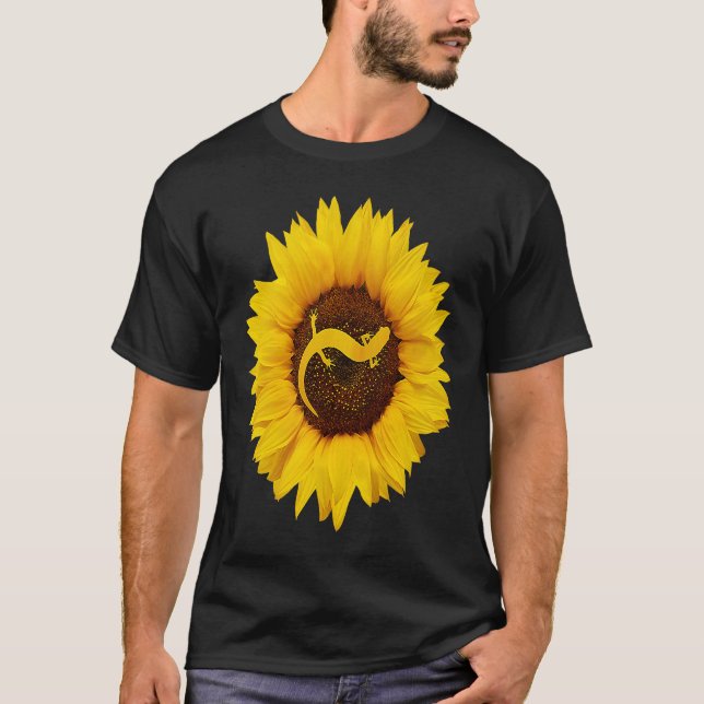 Axolotl  For Women Men Salamander Pet Sunflower T-Shirt (Vorderseite)