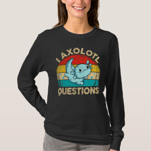 Axolotl Fragen Retro Niedliche Axolotl Kinder Jung T-Shirt