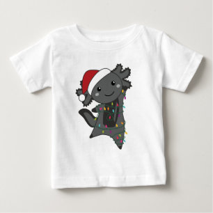 Axolotl Frohe Weihnachts Wintertiere Axolotls Baby T-shirt