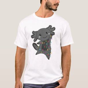Axolotl Frohe Weihnachts Wintertiere Axolotls T-Shirt
