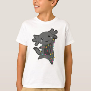 Axolotl Frohe Weihnachts Wintertiere Axolotls T-Shirt