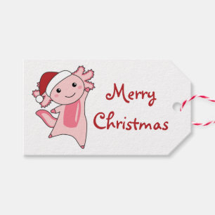 Axolotl Frohe Weihnachts Wintertiere Axolotls Tr Geschenkanhänger
