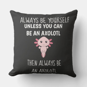Axolotl Funny Gamers Gamer Throw Pillow Kissen