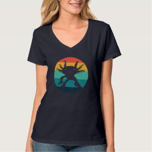 Axolotl Funny Gift Mama Vater Kinder Retro Design T-Shirt