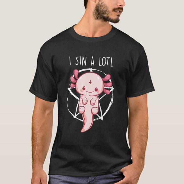 Axolotl für Frauen Axolotl Pub I Sin Alotl T-Shirt (Vorderseite)