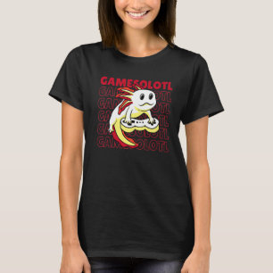Axolotl Gamer Niedlich Gaming T-Shirt