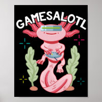 Axolotl Gaming Gamesalotl Kawaii