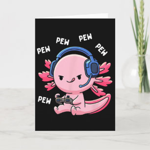 Axolotl Gaming Kinder Jungen Mädchen Anime Videosp Karte
