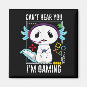 Axolotl Gaming Salamander als Gamer Magnet