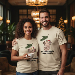 Axolotl-Geist-Tier Lustiges Haustierbesitzer-T-Shi T-Shirt