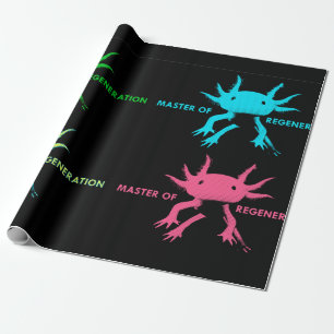 axolotl geschenkpapier
