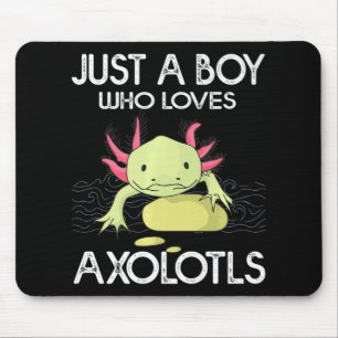 Axolotl Gift Anime Japanisch nur ein Junge, der ei Mousepad