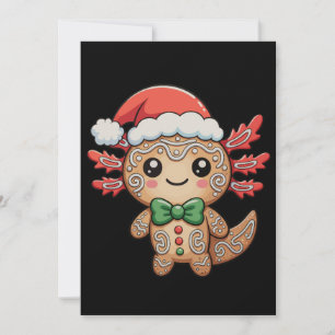 Axolotl Gingerbrot WeihnachtsWeihnachtsWeihnachtsl Feiertagskarte