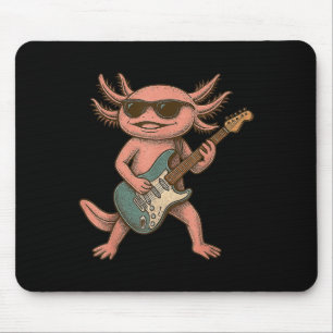 Axolotl Gitarrenrock und Roll Gift Men Wome Mousepad