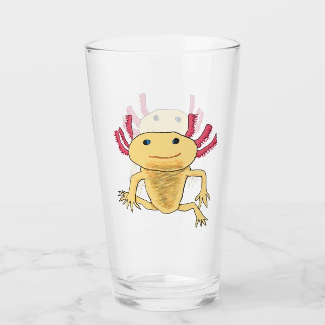 Axolotl Glas (Vorderseite)