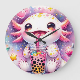 Axolotl Große Wanduhr