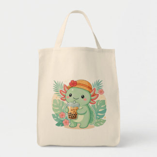 Axolotl grüne Tragetaschen