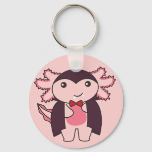 Axolotl Halloween Niedlich Devil Vampire Kostümkey Schlüsselanhänger