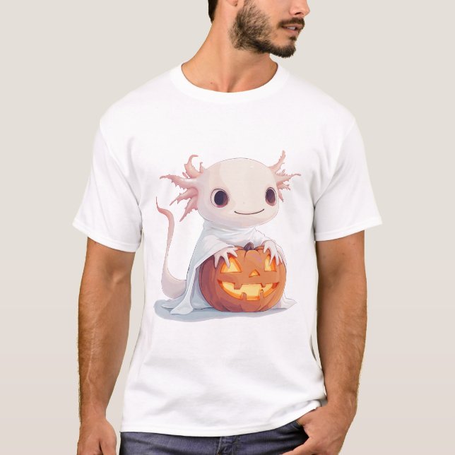 Axolotl Halloween T-Shirt (Vorderseite)