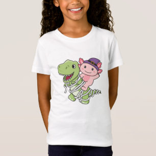 Axolotl Happy Halloween T-rex Mummy-Kostüm T-Shirt