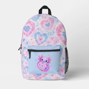 Axolotl-Herzensumarmungen Bedruckter Rucksack