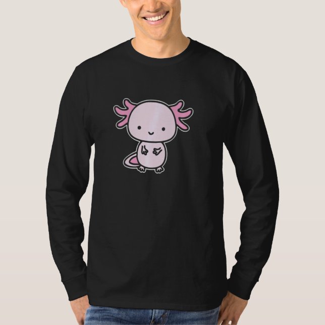 Axolotl Inside Pocket Beobachten Sie den Fisch Ax T-Shirt (Vorderseite)