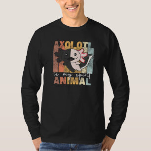 Axolotl ist mein Geist Tier Niedlich Axolotl Vinta T-Shirt