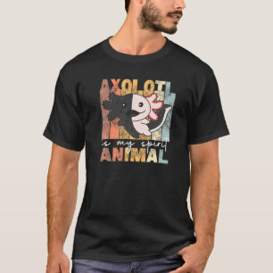 Axolotl ist mein Geist Tier Niedlich Axolotl Vinta T-Shirt