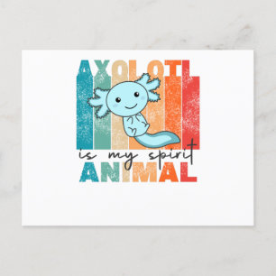 Axolotl ist mein Geisttier - Sweet Axolotl Postkarte