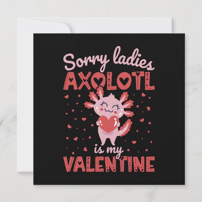 Axolotl ist mein Valentine (Vorderseite)