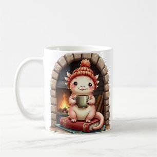 Axolotl Kaffe Suchtig Kawaii - Gemütliche Lesecke  Kaffeetasse