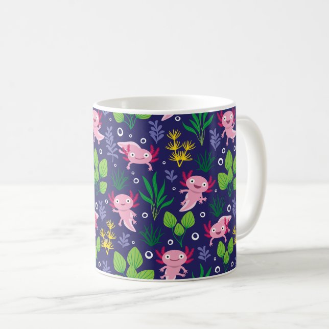 Axolotl Kaffeetasse (VorderseiteRechts)
