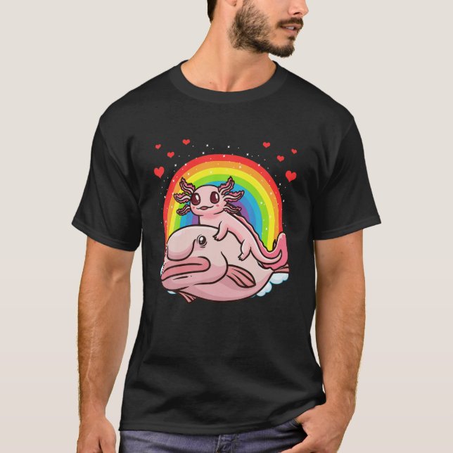 Axolotl Kawaii Blobfish T-Shirt (Vorderseite)