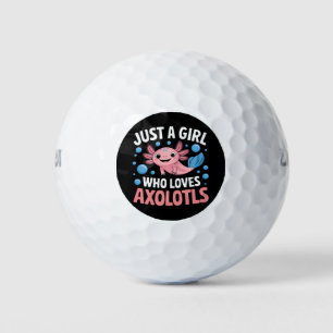 Axolotl Kawaii Just A Girl Liebe Axolotls Golfball