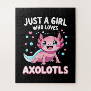 Axolotl Kawaii Nur Ein Mädchen Das Axolotl Liebt Puzzle