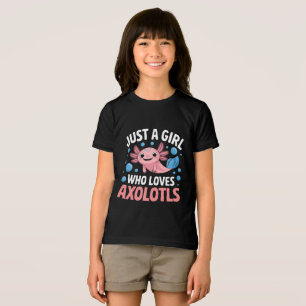 Axolotl Kawaii Nur Ein Mädchen Das Axolotls Liebt  Tri-Blend Shirt
