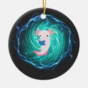 Axolotl Keramik Ornament