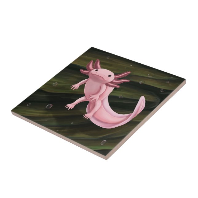 Axolotl-Keramikfliese Fliese (Seite)