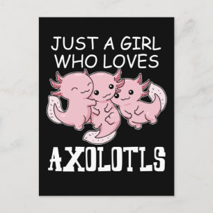 Axolotl Kids Kawaii Axolotl Gift Girls Axolotl Postkarte