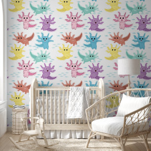 Axolotl Kids Niedlich Salamander Kinder Schlafzimm Tapete