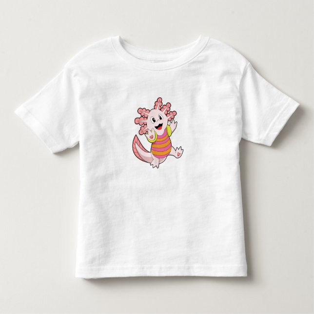 Axolotl Kleinkind T-shirt (Vorderseite)