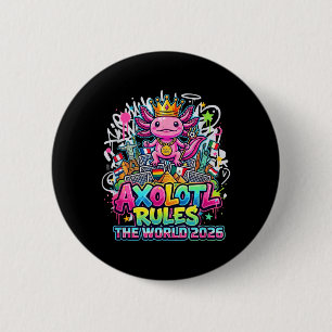 Axolotl-König 2026 Globale Fußball-Landmarks-Straß Button