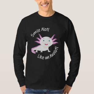 Axolotl lächelt wie ein Axolotl Kind Niedlich T-Shirt