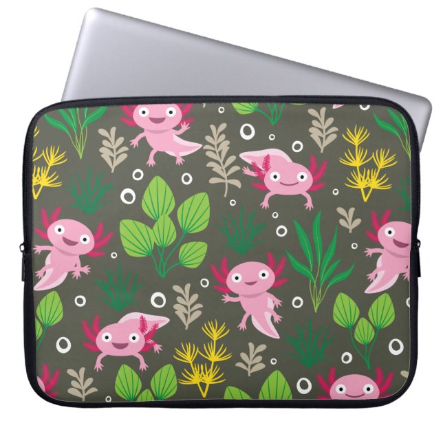 Axolotl Laptop Sleeve (Vorderseite)
