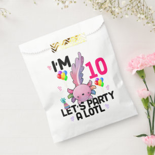 Axolotl Let's Party Alot Amphibien Salamander Geschenktütchen
