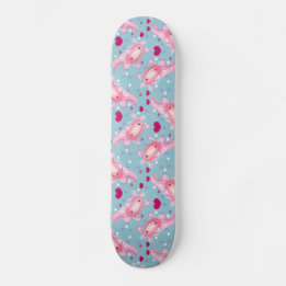 Axolotl-Liebe pink  Skateboard