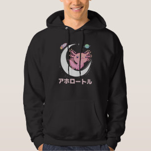 Axolotl liebt Niedlicher Tiere Space Axolotl Hoodie